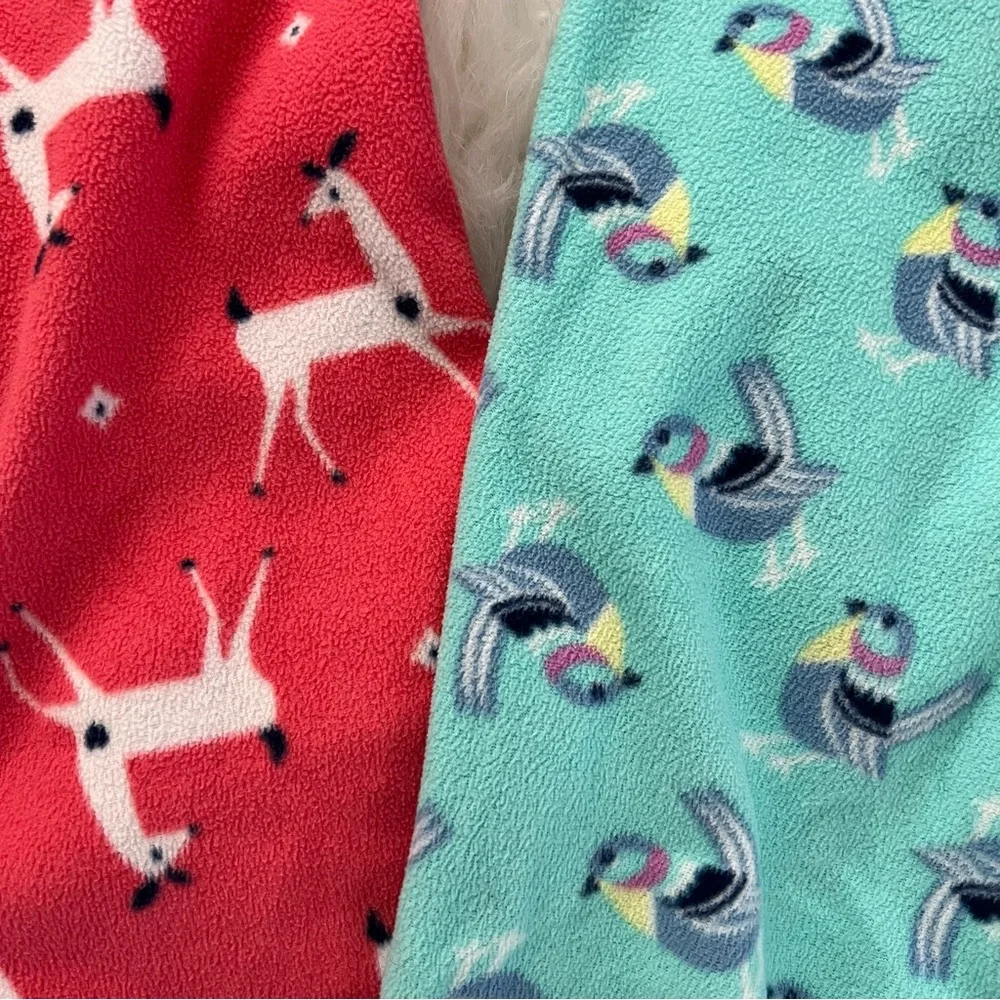 Kids Pajamas Bottoms Deer and Birds Size Small